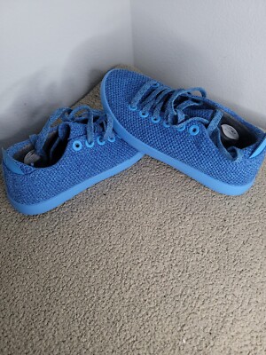 NEW Allbirds Wool Womens Blue Size 7 Tree Pipers Blue Lace Up Sneaker Shoes S163