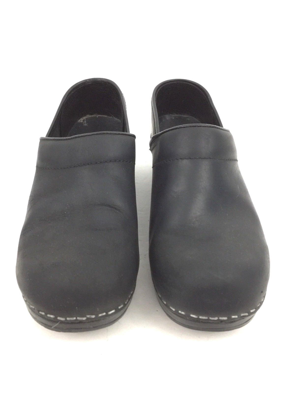 Dansko Women's Clogs Mules Shoes Closed Back Nursing Career Leather Black Sz 37