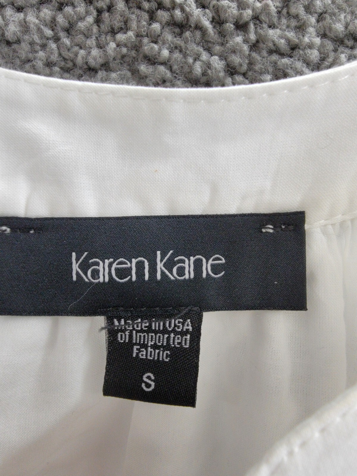 Karen Kane Embroidered Tassel Shift Dress Women's S Off White Pullover Style - Picture 9 of 16