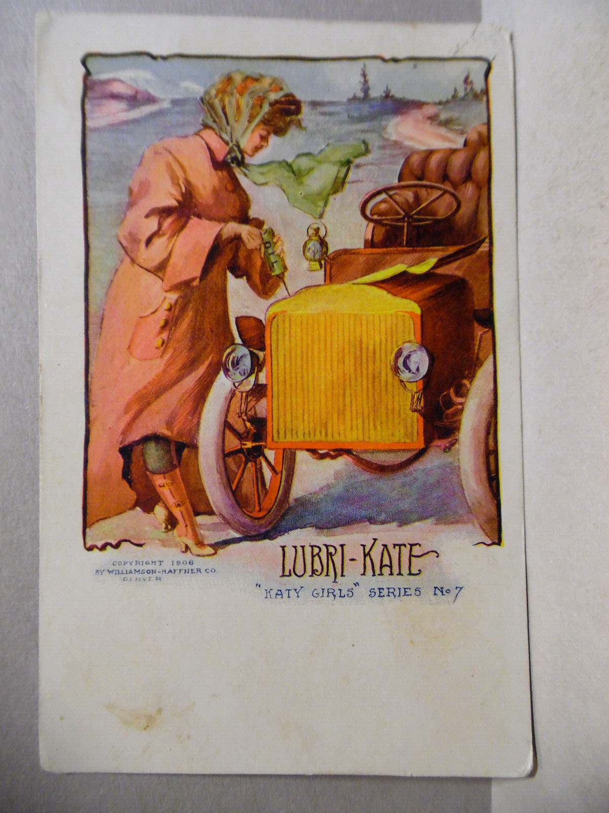 PC-2516 LUBRI-KATE - KATY GIRLS SERIES W/POSTMARK OF GHOST