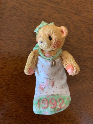 Cherished Teddies 1992 Enesco  Bear in a Stocking Ornament 950653 ~ NIB