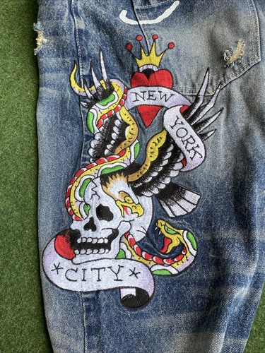 italy製 skull studs design denim jeans Quapi Rhinestone Skeleton Limited Edition Jeans Metal Buckle
