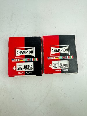 Champion Spark Plug 403 Copper Plus RS10LC *2 Packs of 4, QTY: 8*