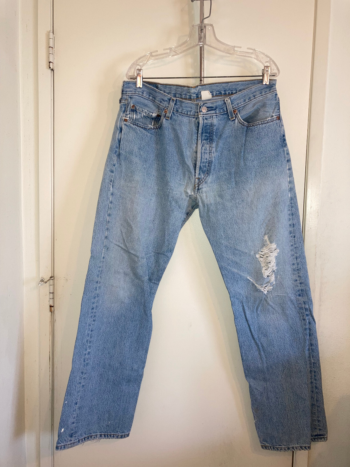 90’s Levi’s 501 made in USA 38/30 ミント Vintage 90s Levis 501 Light Wash Denim Jeans made in USA