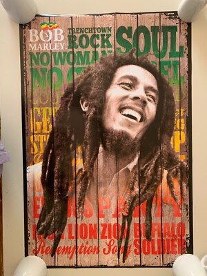 Bob Marley Vintage ポスター Bob Marley and the Wailers Vintage Concert Poster from