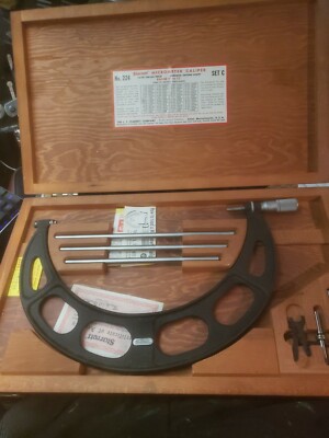 Vintage Starrett No 224 Set C 9 to 12 Inch Outside Micrometer From an Estate for sale online