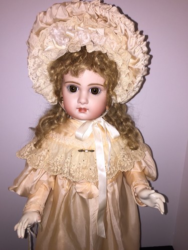 ANTIQUE REPRODUCTION BISQUE HEAD ARTIST DOLL-26 INCHES OF BEAUTY!!