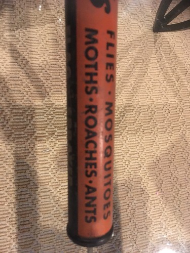 OLD BLACK FLAG SMALL BUG SPRAYER DARK AMBER GLASS #  L173