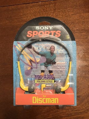 Sony Sports Discman Walkman Headphones vintage new in Sony Sports Discman Walkman Headphones vintage new in
