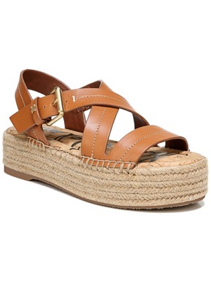

SAM EDELMAN Женские коричневые кожаные туфли на платформе 1-1/2 дюйма Aisling Platform, размер 11 м, Коричневый, H0505L1