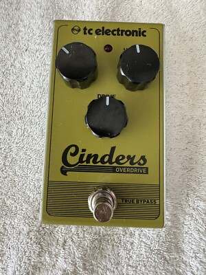 TC Electronic Cinders Overdrive Distortion True Bypass Guitar Effect Pedal
