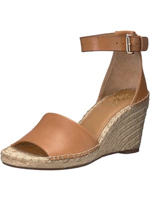 

VINCE CAMUTO Женские Бежевые Кожаные Эспадрильи на Танкетке Maaza 1/2 Платформа, Бежевый, VC-MAAZA