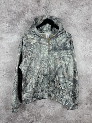 AKIMBO Club Real Tree Camo Hoodie Full Zip Jacket Men's Size