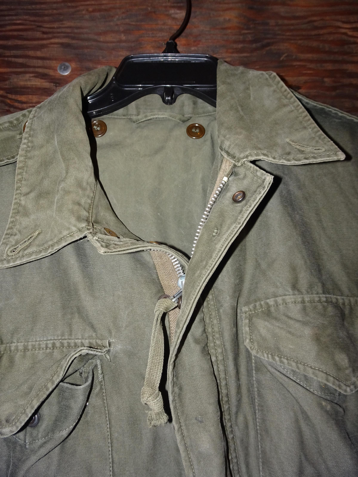 Military M-1951 Field Jacket Shell Coat US Army 50s Dated June 1953 Cold Korea