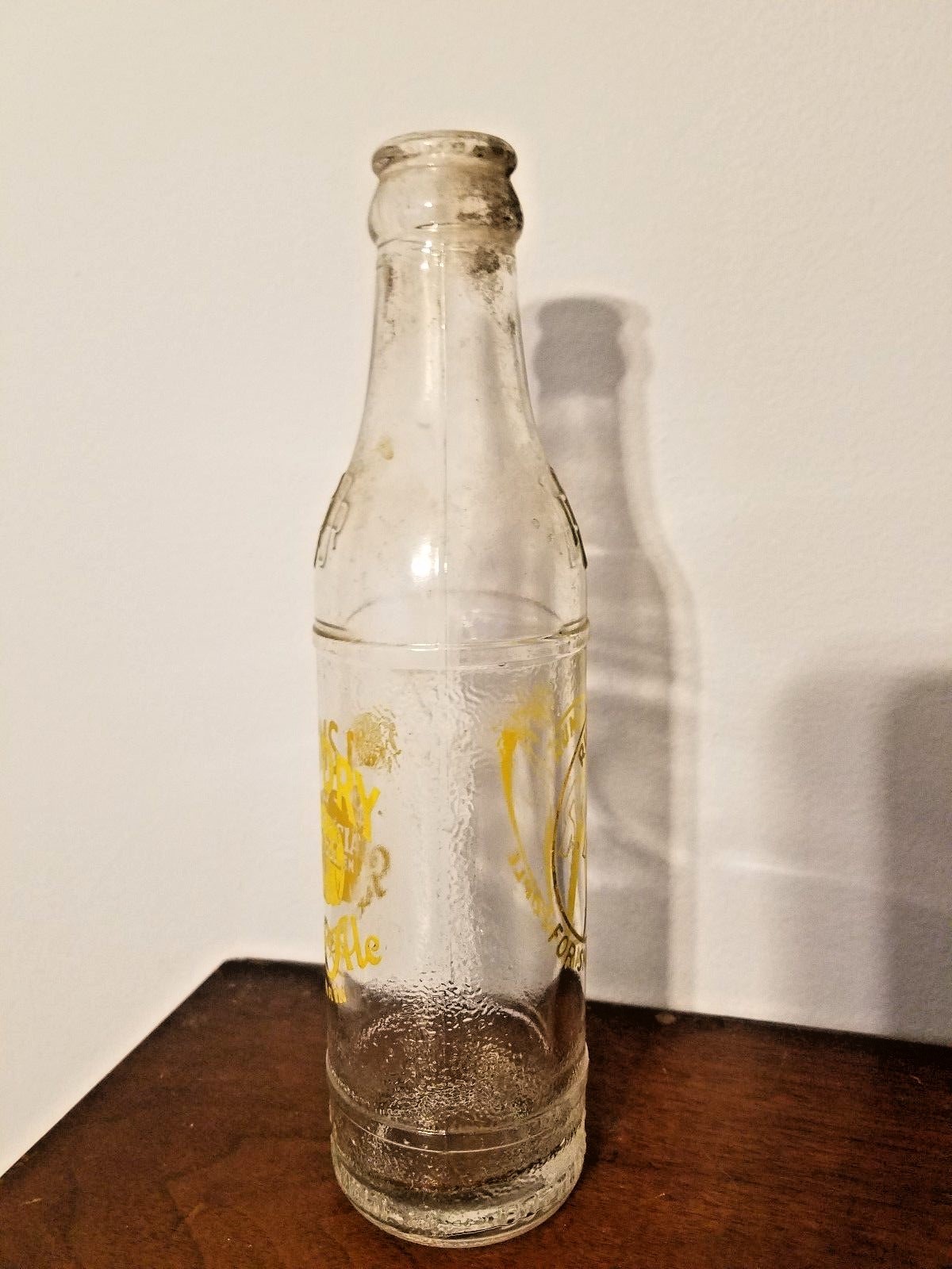 Vtg Rums Dry Special Golden Ginger Ale Greenville 6.5 oz Glass Soda Pop Bottle