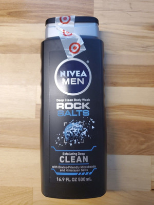 2 Pack Nivea Men Body Wash Rock Salts Exfoliating Deep Clean 16.9oz