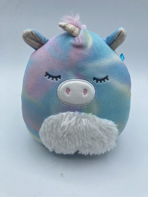 Kellytoy Squishmallow Rodina the Unicorn 6'' Rainbow Pastel EUC Plush Stuffed Toy
