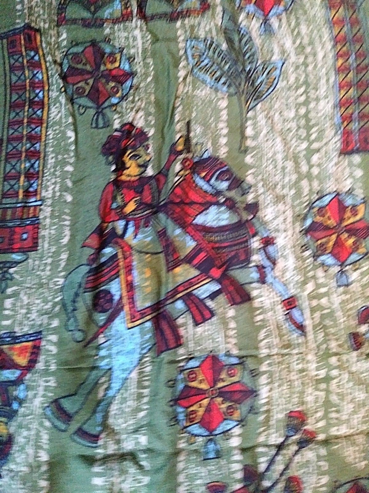 VINTAGE 1960'S LOOMSKILL FABRIC 2 YARDS-88