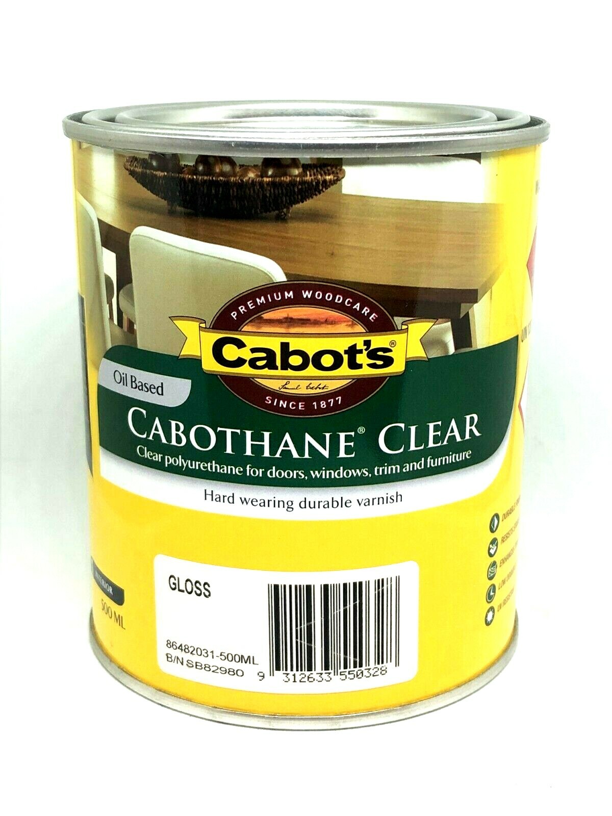 Polyurethane Varnish 250ml MATT Cabots CABOTHANE CLEAR Oil Based