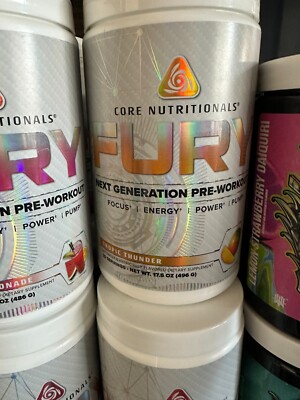 Core Nutritionals FURY Pre Workout Pump Focus Energy 40 Scoops