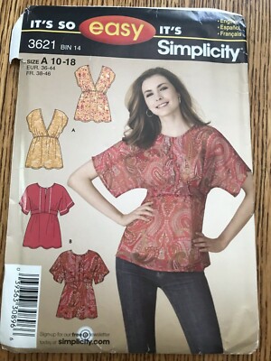 It's so  easy misses tops pattern 3621 size 10-18