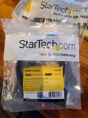 (NEW) HDDDVIMM1M StarTech 1m Micro HDMI to DVI-D Cable - M/M