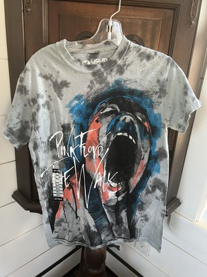 Liquid Blue Pink Floyd Band The Wall Tie Dye T-Shirt - Men's Size SMALL New