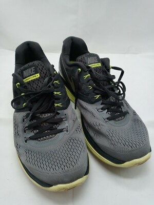 Nike Lunareclipse 4 Running Shoes 629682-007 Grey Black Mens US Size 11.5   GUC