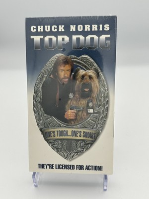 Chuck Norris in Top Dog VHS Tape Sealed in Original Packaging