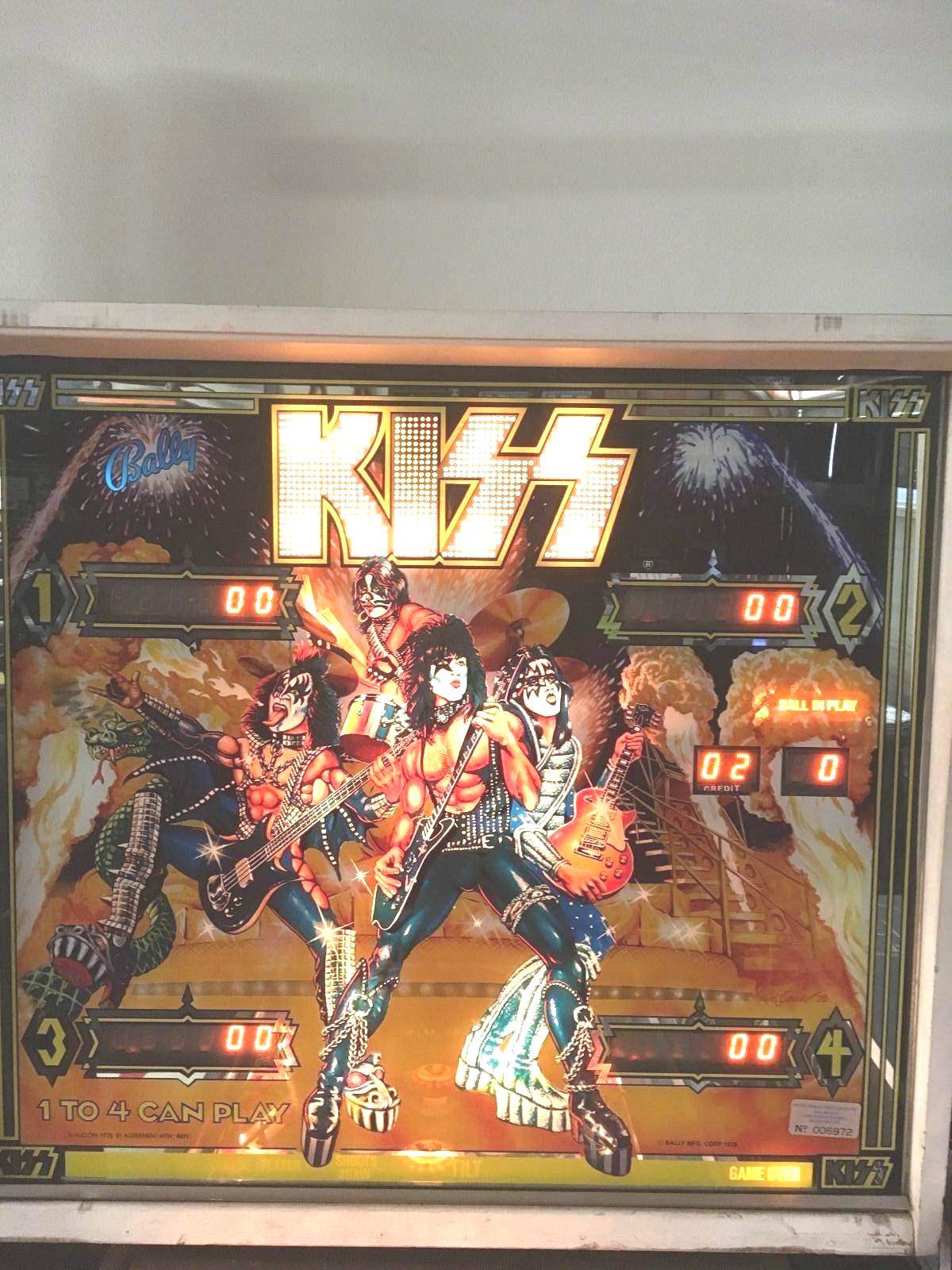 BALLY KISS PINBALL MACHINE 1978