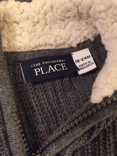 The children’s Place Gray Knit 18-24 Mo Sweater ~ Very Cute !