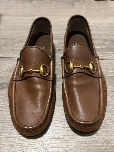 $850 gucci 1953 horsebit brown leather 