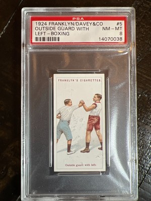 1924 Franklyn Davey Boxing #5 Outside Guard with Left PSA 8 NM - Mint Rare