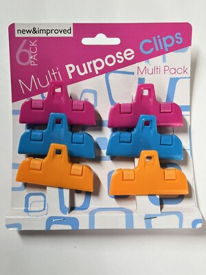 Small Size Multi-Purpose Food Bag Sealing Clip - 6 Pack