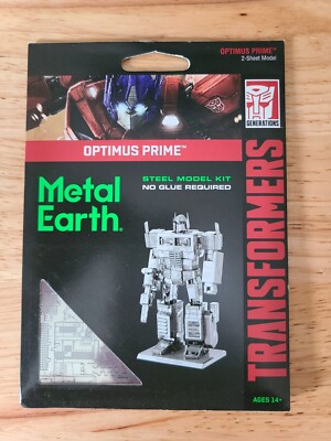 Transformers Generations Metal Earth Optimus Prime and Megatron Model Kit Lot