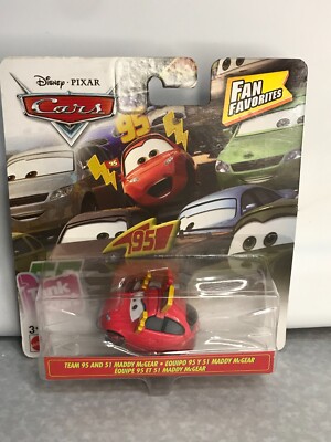 2018 DISNEY PIXAR CARS FAN FAVORITES TEAM 95 & 51 MADDY McGEAR RARE BRAND NEW.