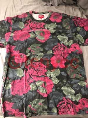 supreme flower t shirt