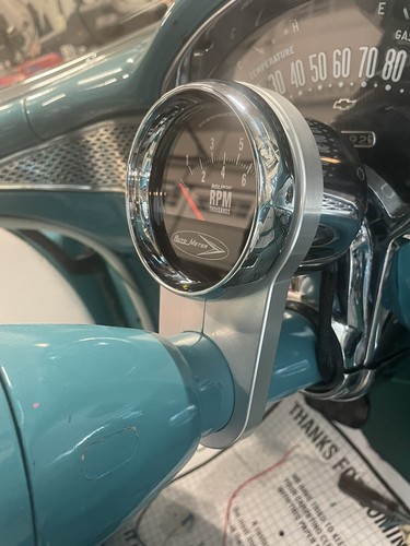 BILLET ALUMINUM TACHOMETER MOUNT FOR 2 INCH STEERING COLUMN! NO MORE ...
