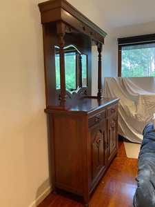 Antique art nouveau mahogany sideboard | Antiques | Gumtree Australia