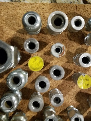 Huge Lot of Mixed Appleton Electric Cord Grip Liquid Tight Cord Fittings.
