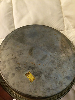 VINTAGE HONG KONG SILVER-PLATED SILVERPLATE METAL SCROLL ROUND DISH BOWL