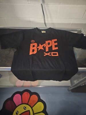  NEW The Weeknd Bape x XO STA Black Tee T-Shirt SOLD OUT SZ LARGE A Bathing Ape