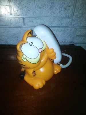 Rare VINTAGE TALKING GARFIELD TELEPHONE