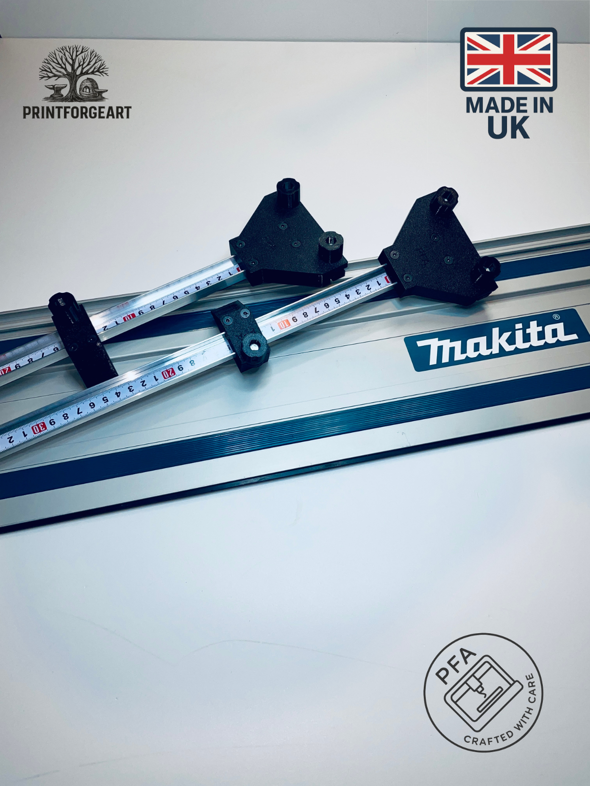 Parallel Guide System for Makita Rail Track | Adjustable Dual Rail Fence