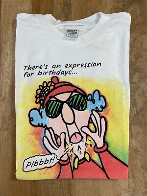 Hallmark Shoebox Maxine Birthday Expression T-Shirt ~ Large ~ 100% Cotton ~ New