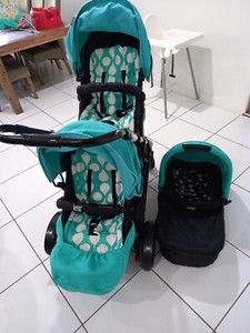 bertini double pram