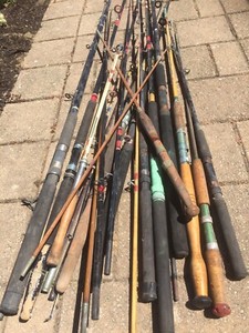 Vintage fishing rods price is for all of them | Fishing | Gumtree
