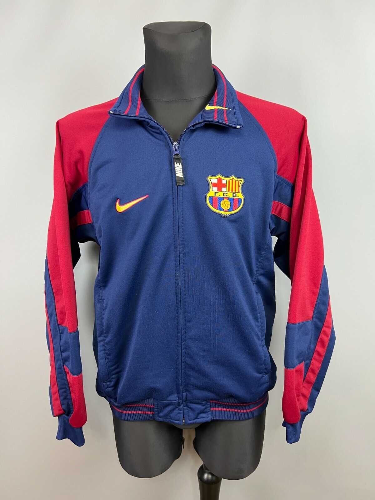 BARCELONA 1998 1999 TRACK JACKET FOOTBALL SOCCER TRAINING BARCELONA 1998 1999 TRACK JACKET FOOTBALL SOCCER TRAINING