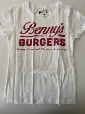 Netflix Stranger Things - Fitted T-shirt - Benny s Burgers - Size M 7-8