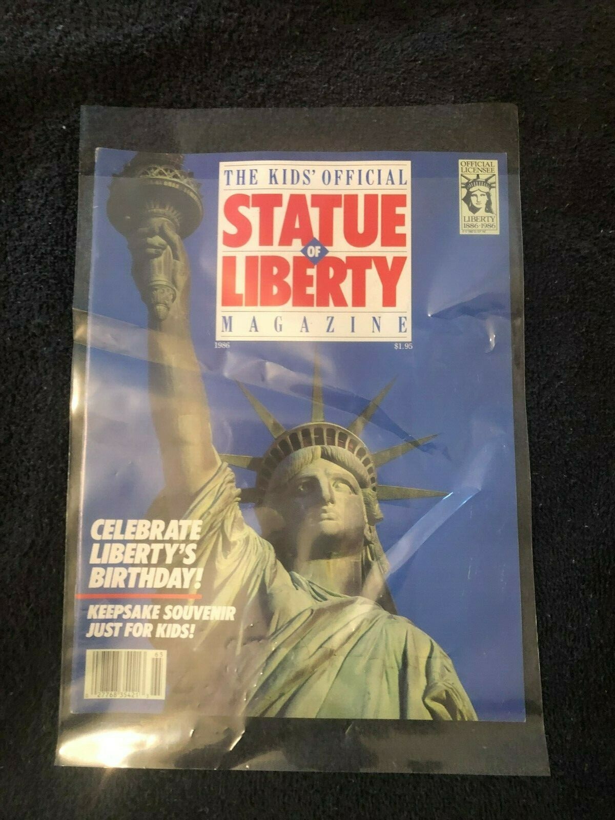 The Kids Official Statue Of Liberty Magazine 1986 MID GRADE